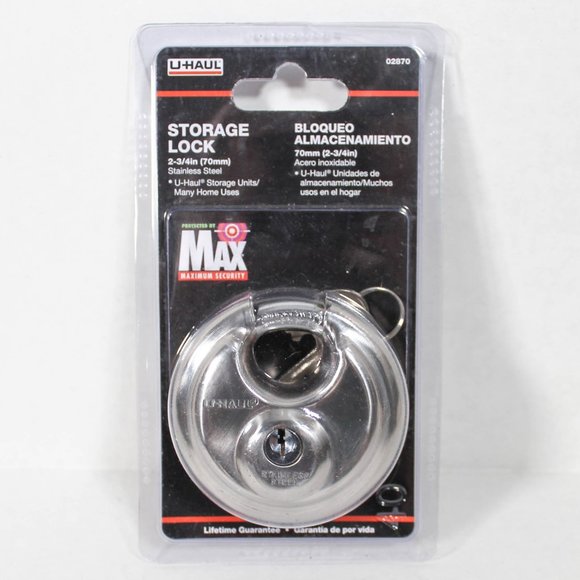 Uhaul Storage & Organization Nwt Uhaul Brand Key Padlock Silver